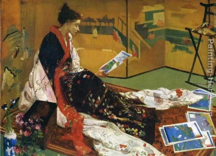 James Abbott McNeill Whistler Caprice in Purple and Gold The Golden Screen